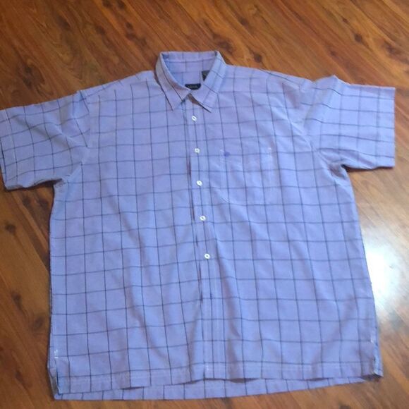 Men’s Izod lavender Short sleeve button top 2XL - Picture 2 of 5